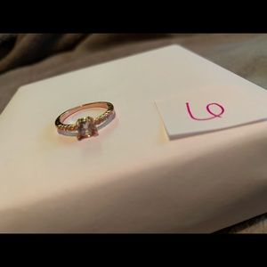 Gold and diamond ring